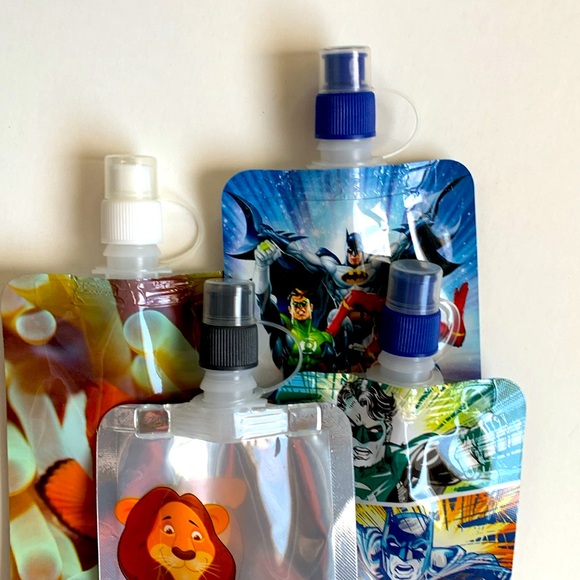 NWOT Kids Drink Pouch Bundle of 4 Travel On-the-Go - Picture 11 of 11